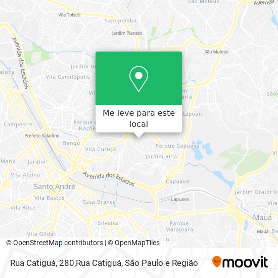 Rua Catiguá, 280,Rua Catiguá mapa