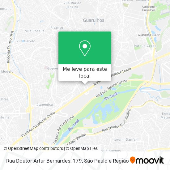Rua Doutor Artur Bernardes, 179 mapa
