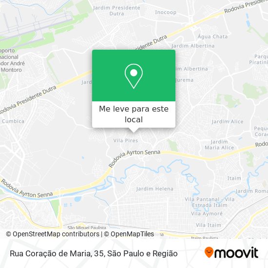 Rua Coração de Maria, 35 mapa
