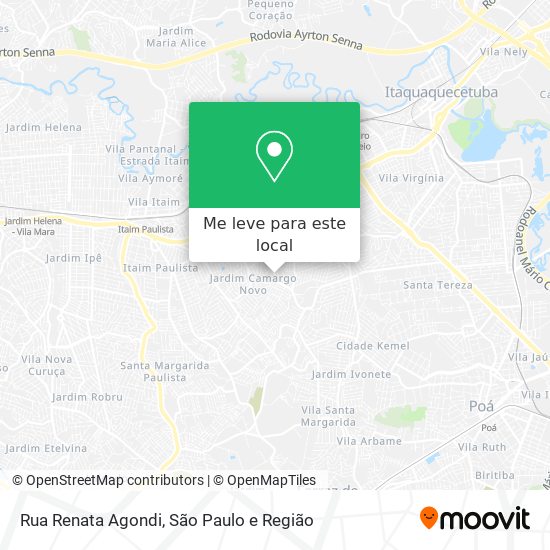 Rua Renata Agondi mapa