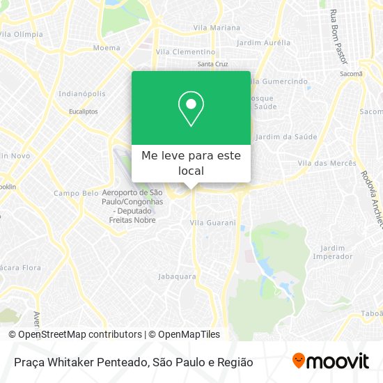 Praça Whitaker Penteado mapa