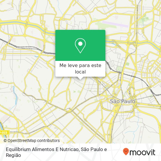 Equilibrium Alimentos E Nutricao, Rua Doutor Albuquerque Lins, 1080 Santa Cecília São Paulo-SP 01230-001 mapa
