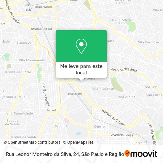 Rua Leonor Monteiro da Silva, 24 mapa