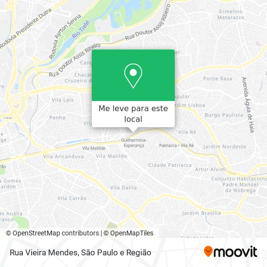 Rua Vieira Mendes mapa