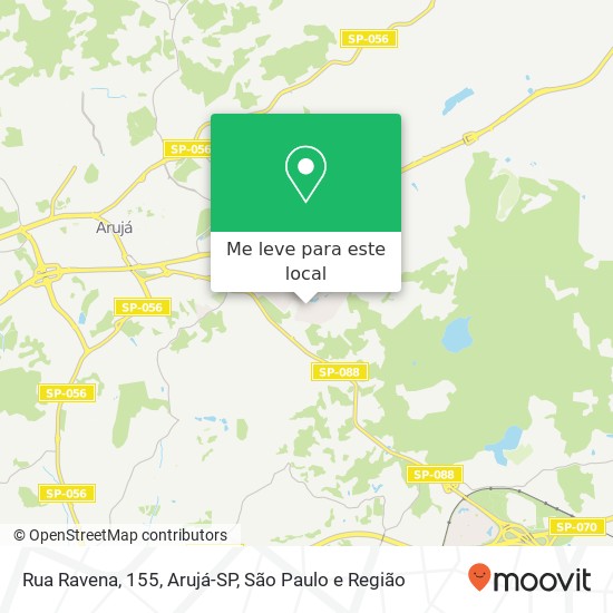 Rua Ravena, 155, Arujá-SP mapa
