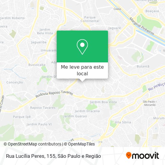 Rua Lucília Peres, 155 mapa