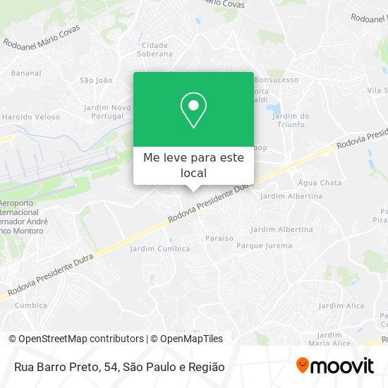 Rua Barro Preto, 54 mapa