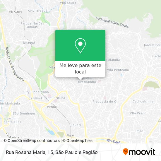 Rua Rosana Maria, 15 mapa