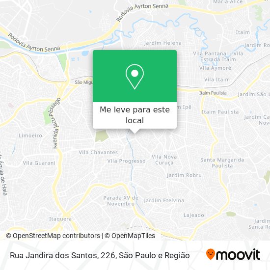 Rua Jandira dos Santos, 226 mapa