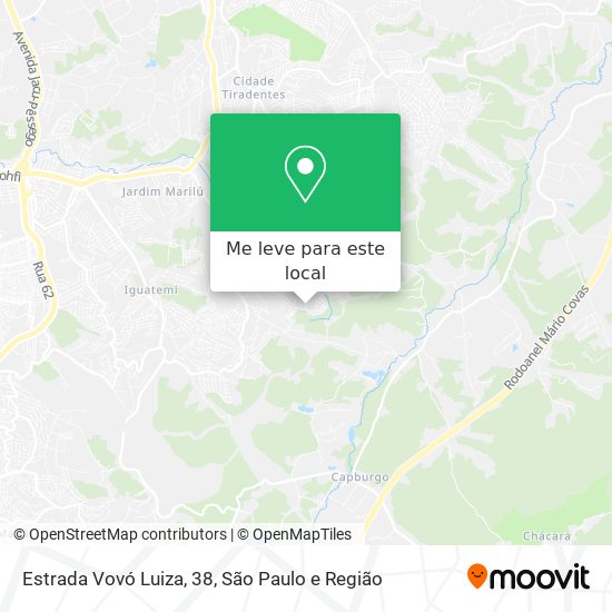 Estrada Vovó Luiza, 38 mapa