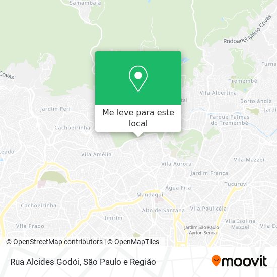 Rua Alcides Godói mapa