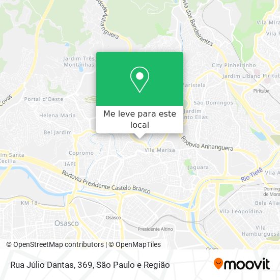 Rua Júlio Dantas, 369 mapa