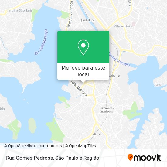 Rua Gomes Pedrosa mapa