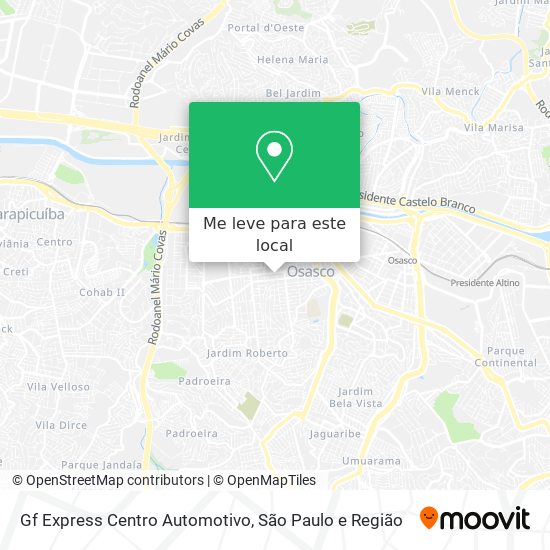 Gf Express Centro Automotivo mapa