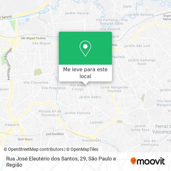 Rua José Eleutério dos Santos, 29 mapa