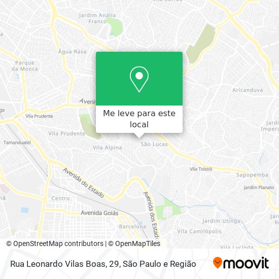 Rua Leonardo Vilas Boas, 29 mapa