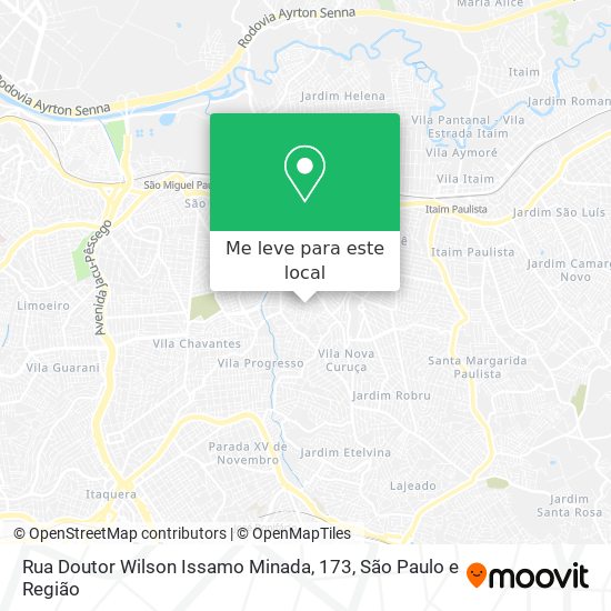 Rua Doutor Wilson Issamo Minada, 173 mapa