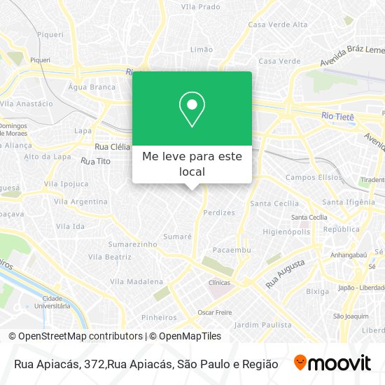 Rua Apiacás, 372,Rua Apiacás mapa