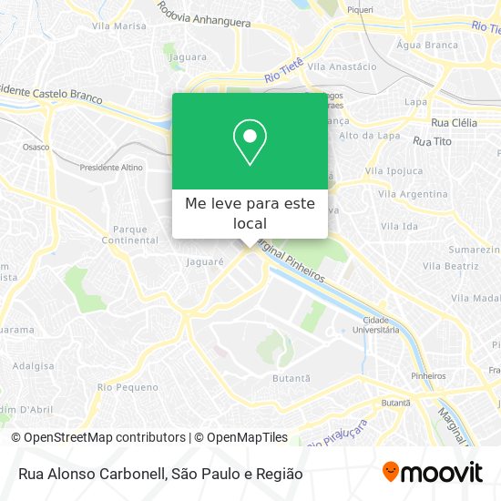 Rua Alonso Carbonell mapa