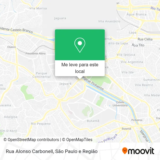 Rua Alonso Carbonell mapa