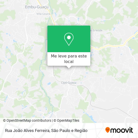 Rua João Alves Ferreira mapa