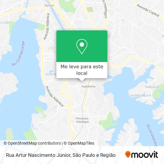 Rua Artur Nascimento Júnior mapa