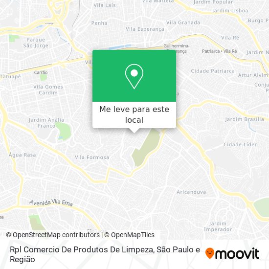 Rpl Comercio De Produtos De Limpeza mapa