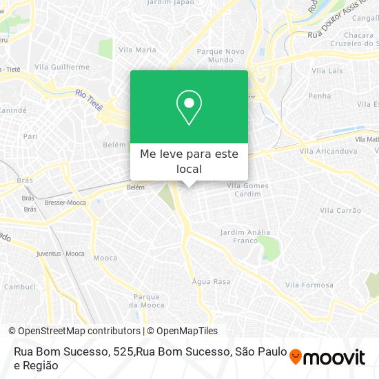 Rua Bom Sucesso, 525,Rua Bom Sucesso mapa