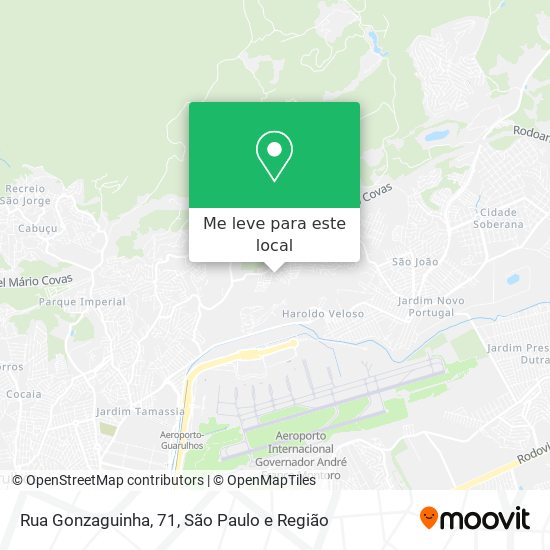 Rua Gonzaguinha, 71 mapa