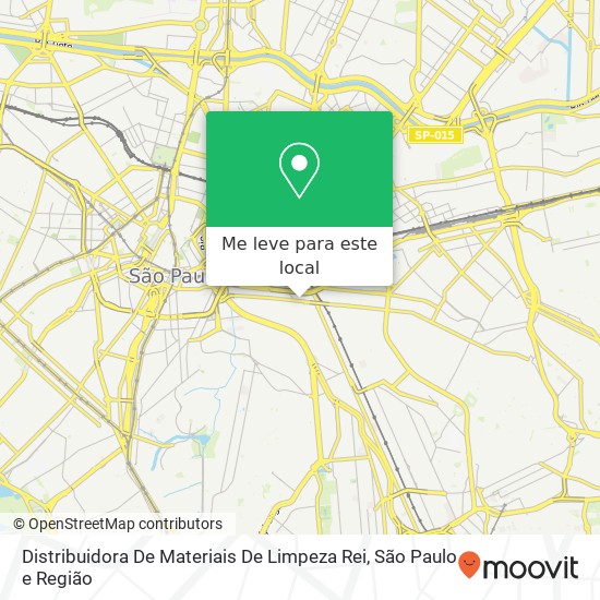 Distribuidora De Materiais De Limpeza Rei, Rua André de Leão, 316 Brás São Paulo-SP 03101-010 mapa