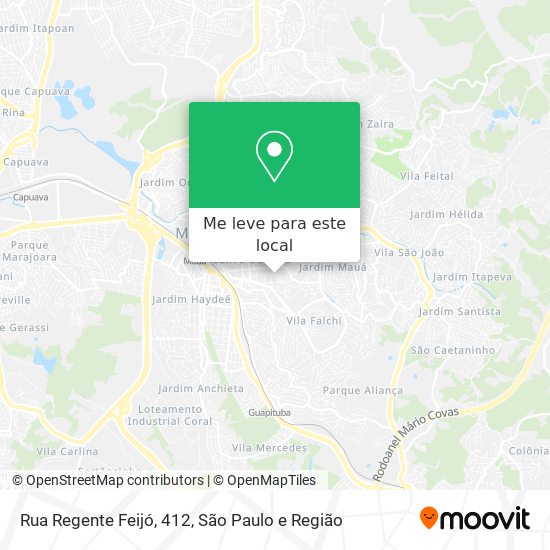 Rua Regente Feijó, 412 mapa