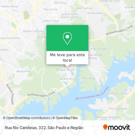 Rua Rio Candeias, 322 mapa