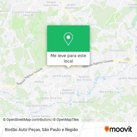 Bodão Auto Peças mapa