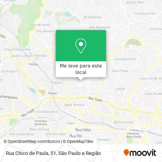 Rua Chico de Paula, 51 mapa