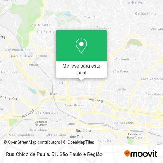 Rua Chico de Paula, 51 mapa