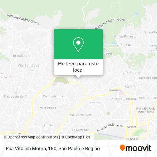 Rua Vitalina Moura, 180 mapa