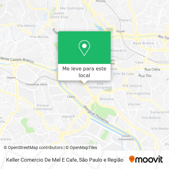 Keller Comercio De Mel E Cafe mapa