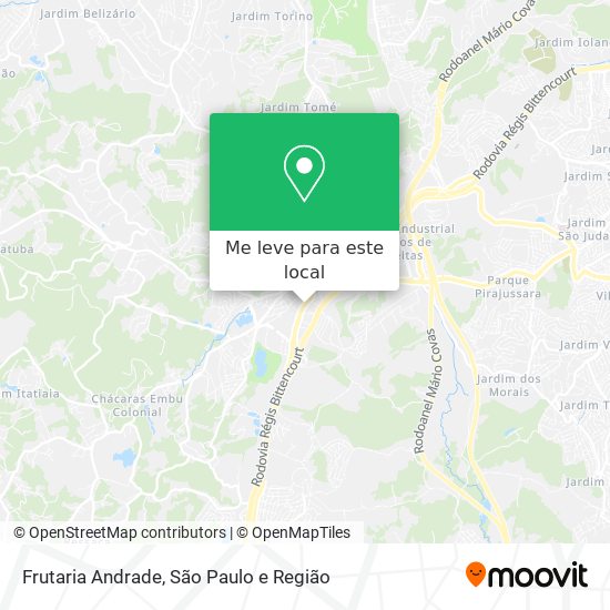 Frutaria Andrade mapa