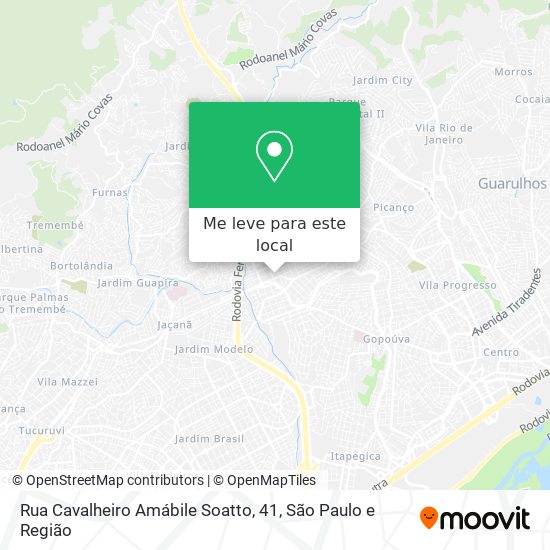Rua Cavalheiro Amábile Soatto, 41 mapa