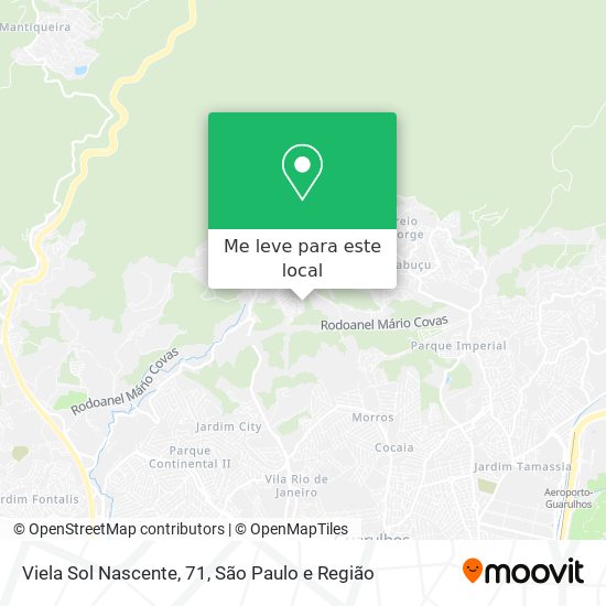 Viela Sol Nascente, 71 mapa