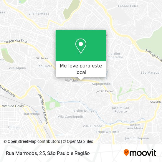 Rua Marrocos, 25 mapa