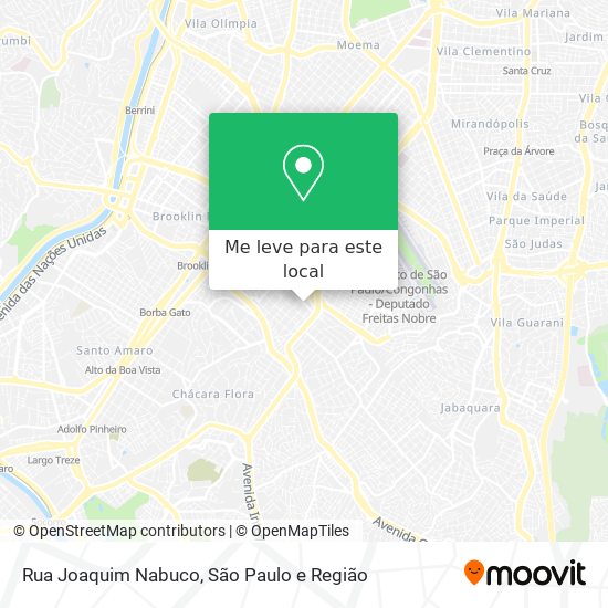 Rua Joaquim Nabuco mapa
