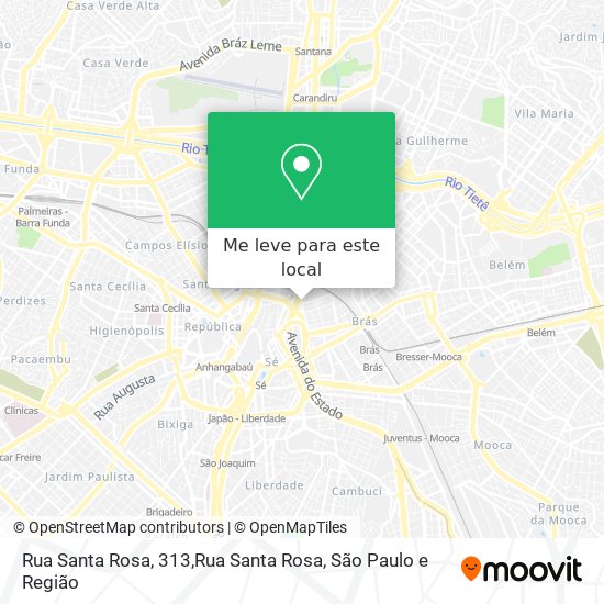 Rua Santa Rosa, 313,Rua Santa Rosa mapa