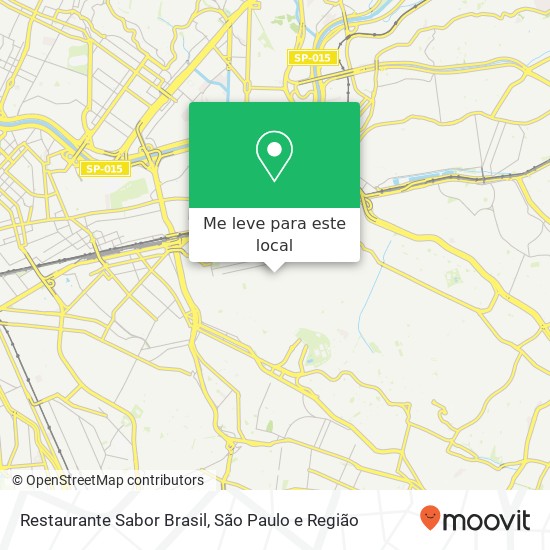 Restaurante Sabor Brasil, Rua Apucarana, 987 Tatuapé São Paulo-SP 03311-000 mapa