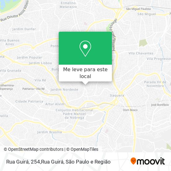 Rua Guirá, 254,Rua Guirá mapa