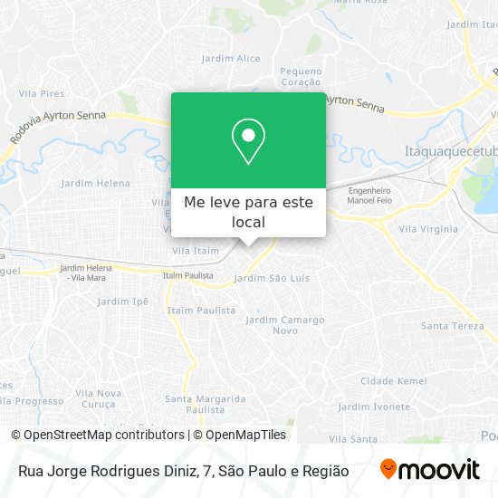 Rua Jorge Rodrigues Diniz, 7 mapa