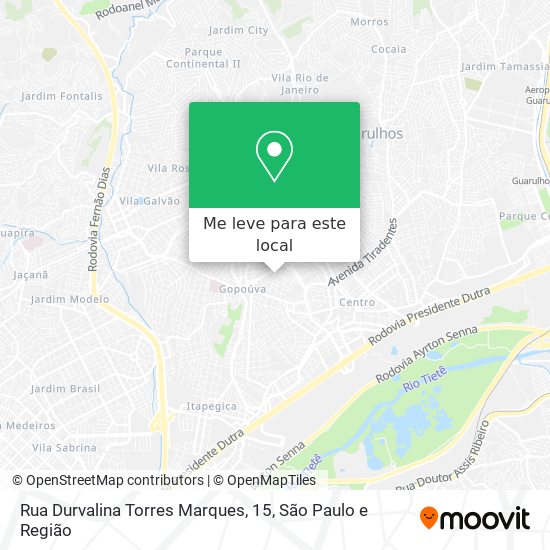 Rua Durvalina Torres Marques, 15 mapa