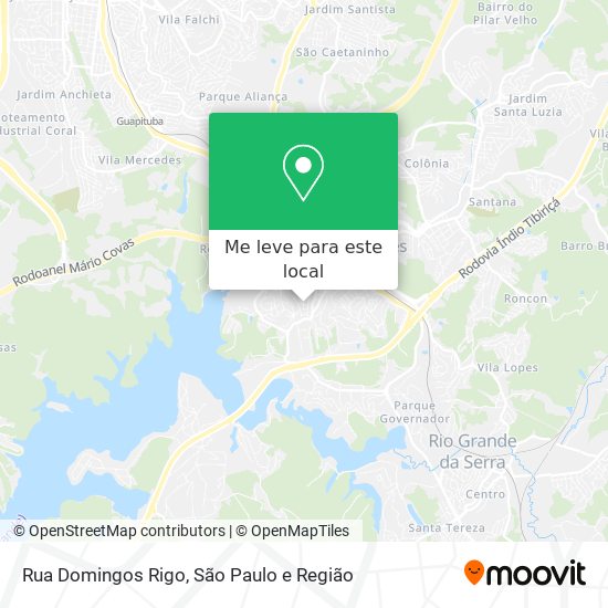 Rua Domingos Rigo mapa