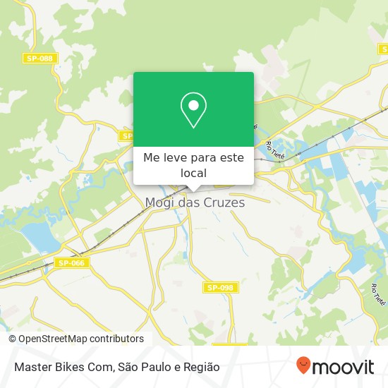 Master Bikes Com, Rua Presidente Rodrigues Alves, 389 Mogi das Cruzes Mogi das Cruzes-SP 08710-170 mapa