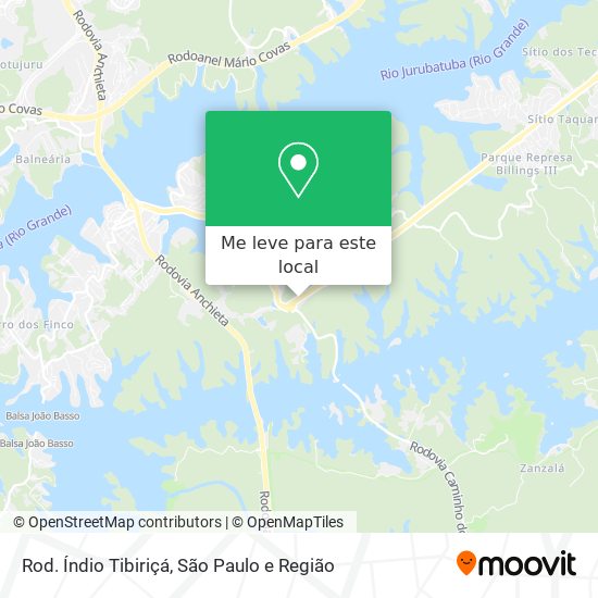 Rod. Índio Tibiriçá mapa